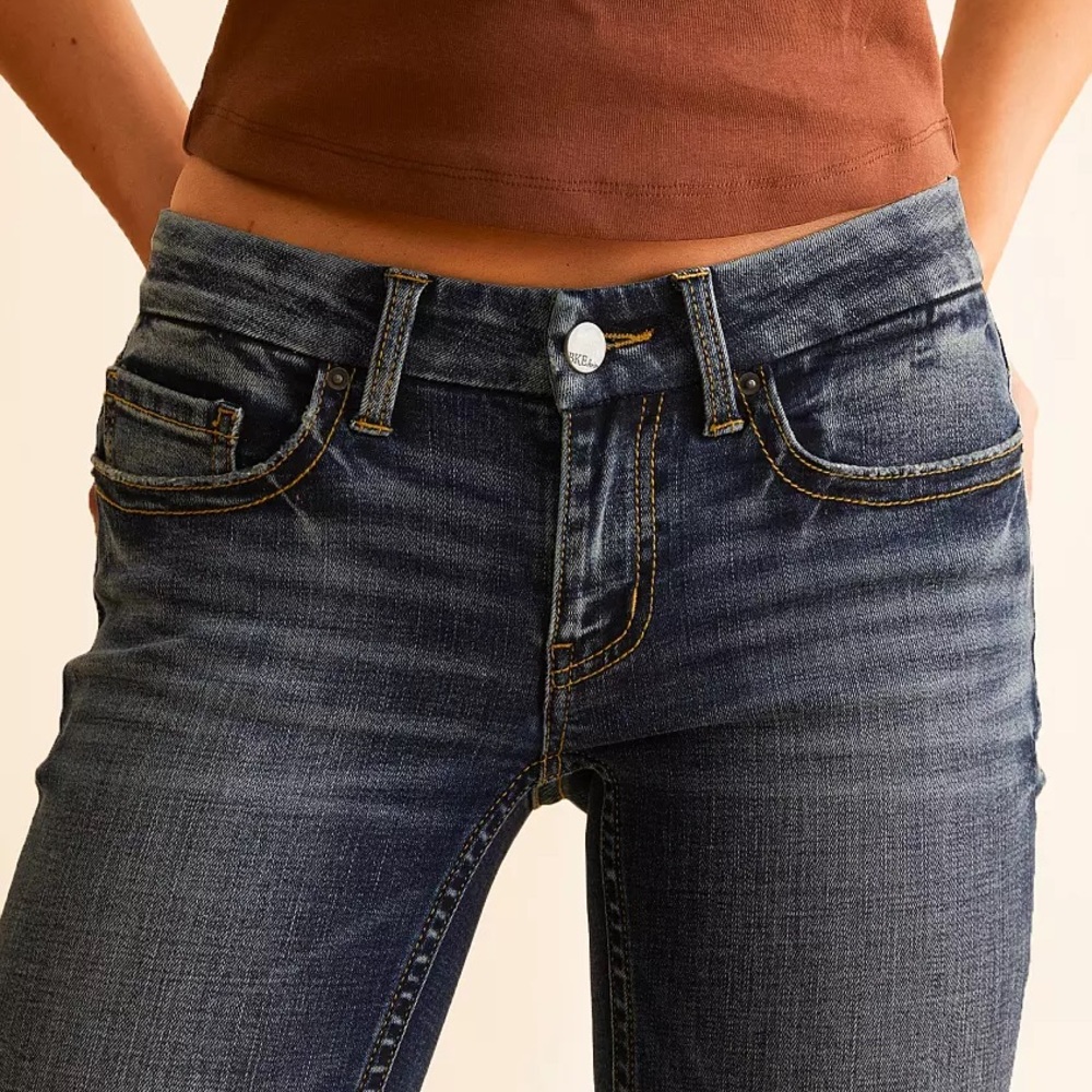 BKE Stella Boot Stretch Low Rise Jeans 26x32 - Picture 4 of 12